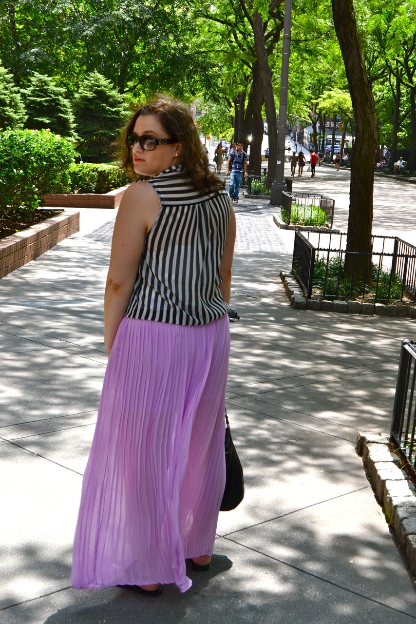 Stripes + Maxi Skirt