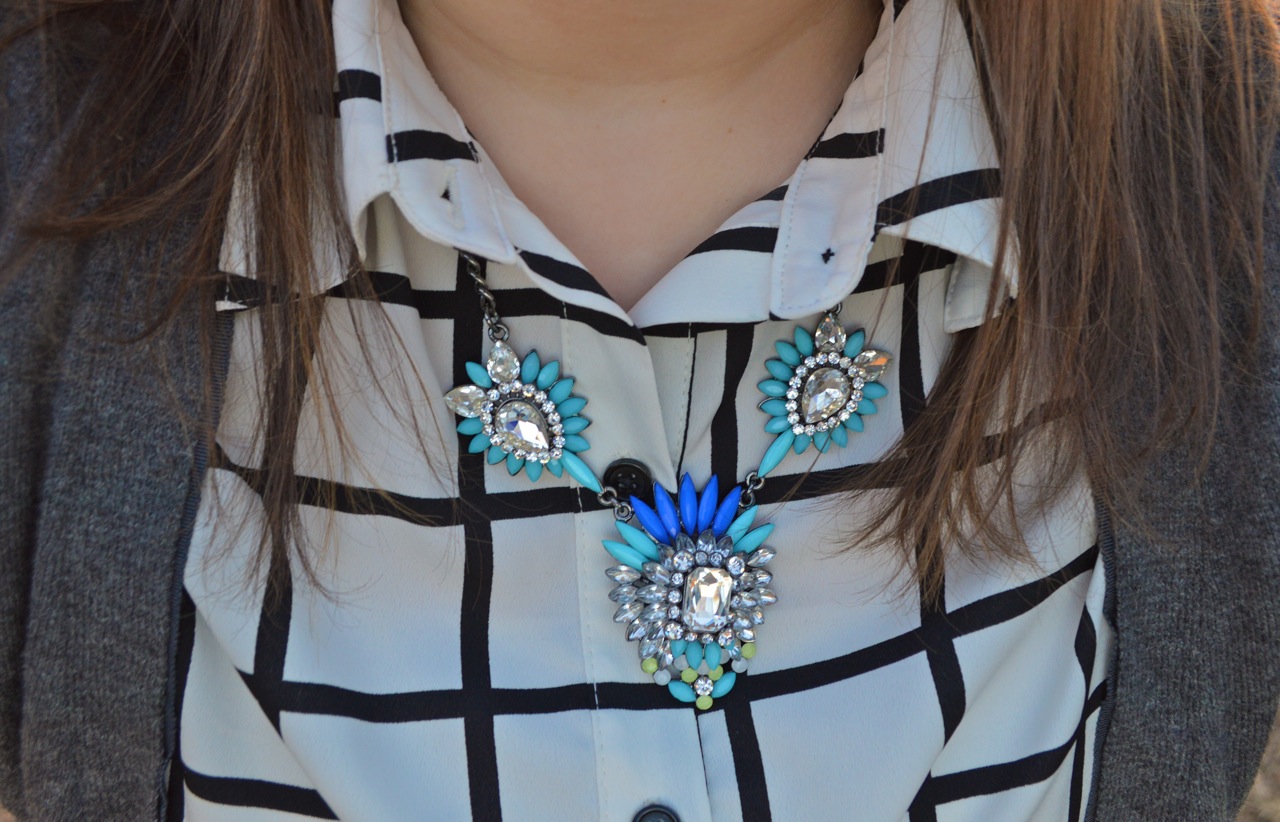 Button Down and Statement Necklace