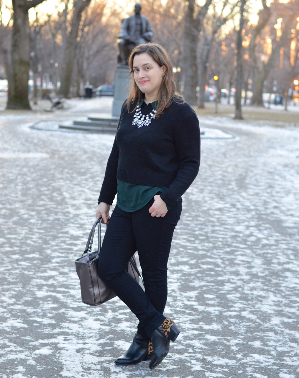 Styling a cropped sweater