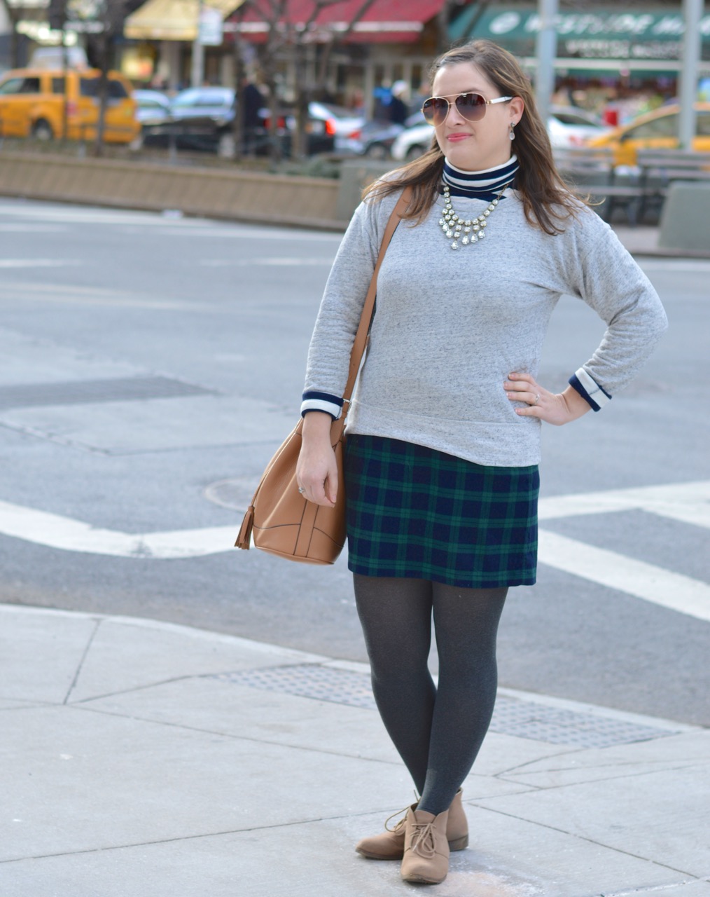 How to style a plaid skirt