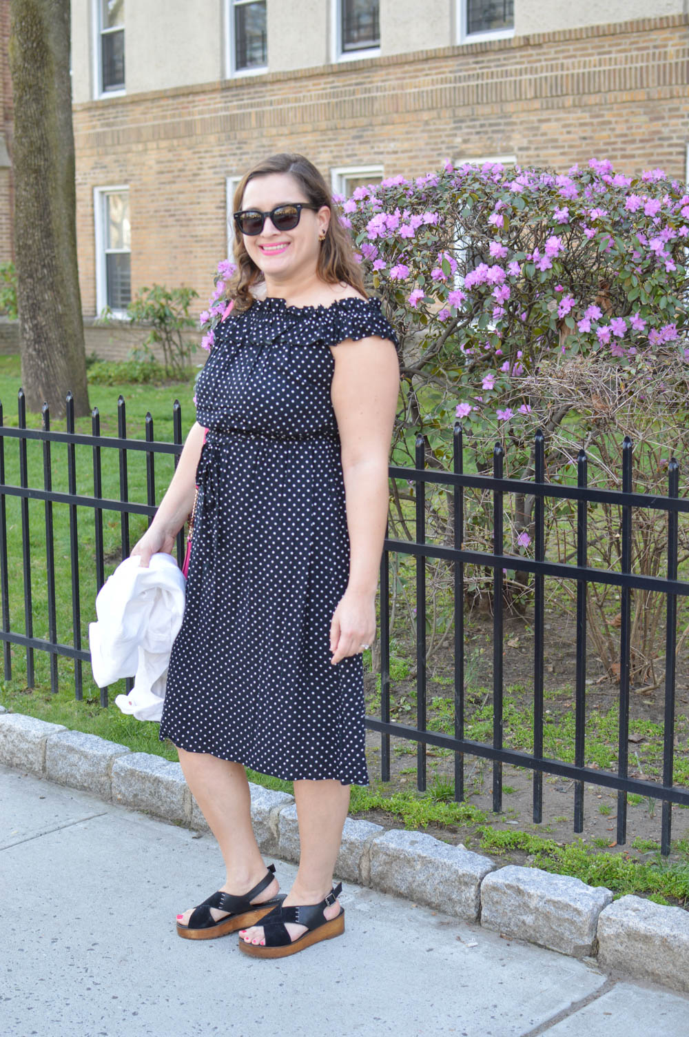 How to style an off the shoulder dress