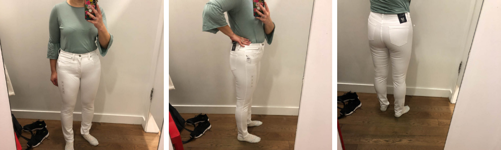 white jeans
