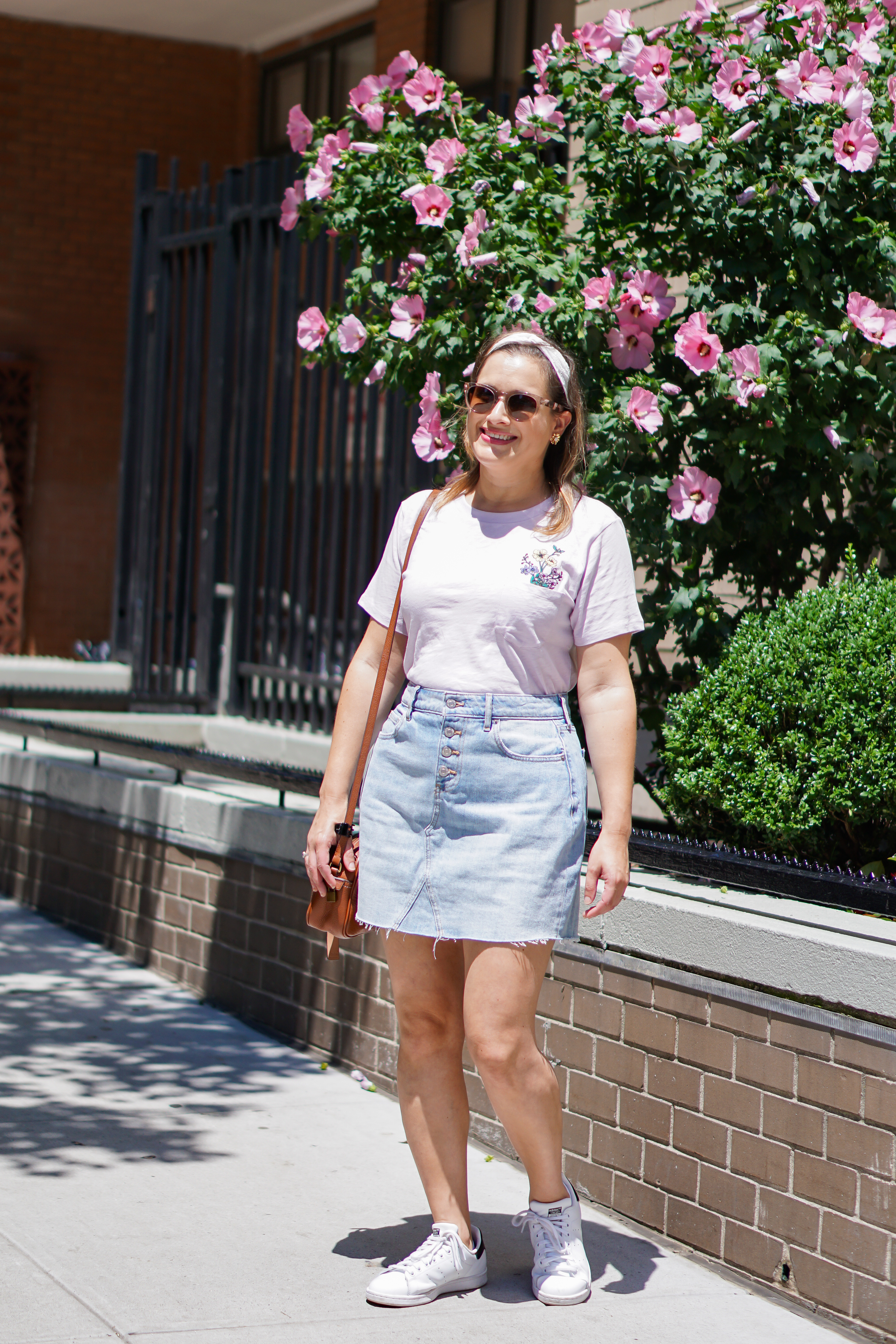 What to wear with a denim skirt