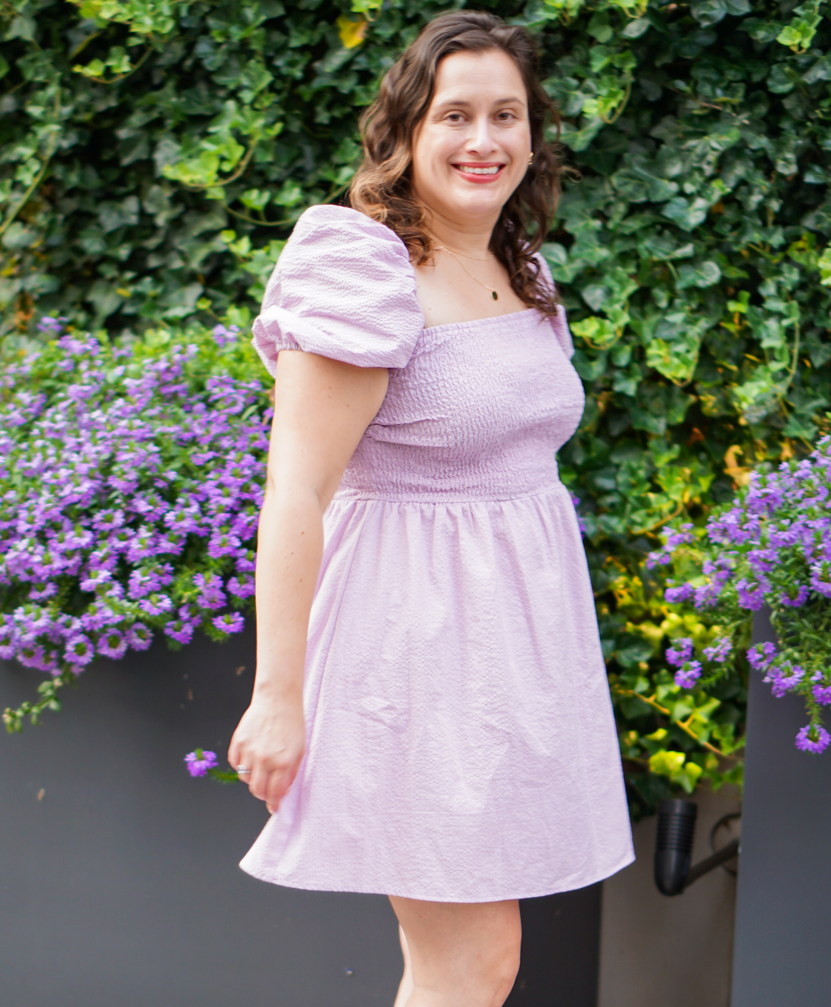 Lilac mini dress