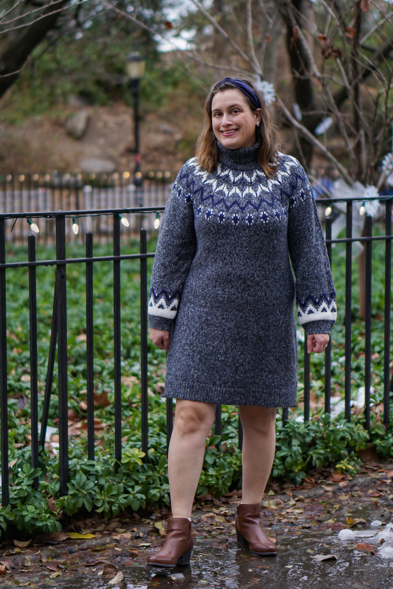 Turtleneck sweater dress