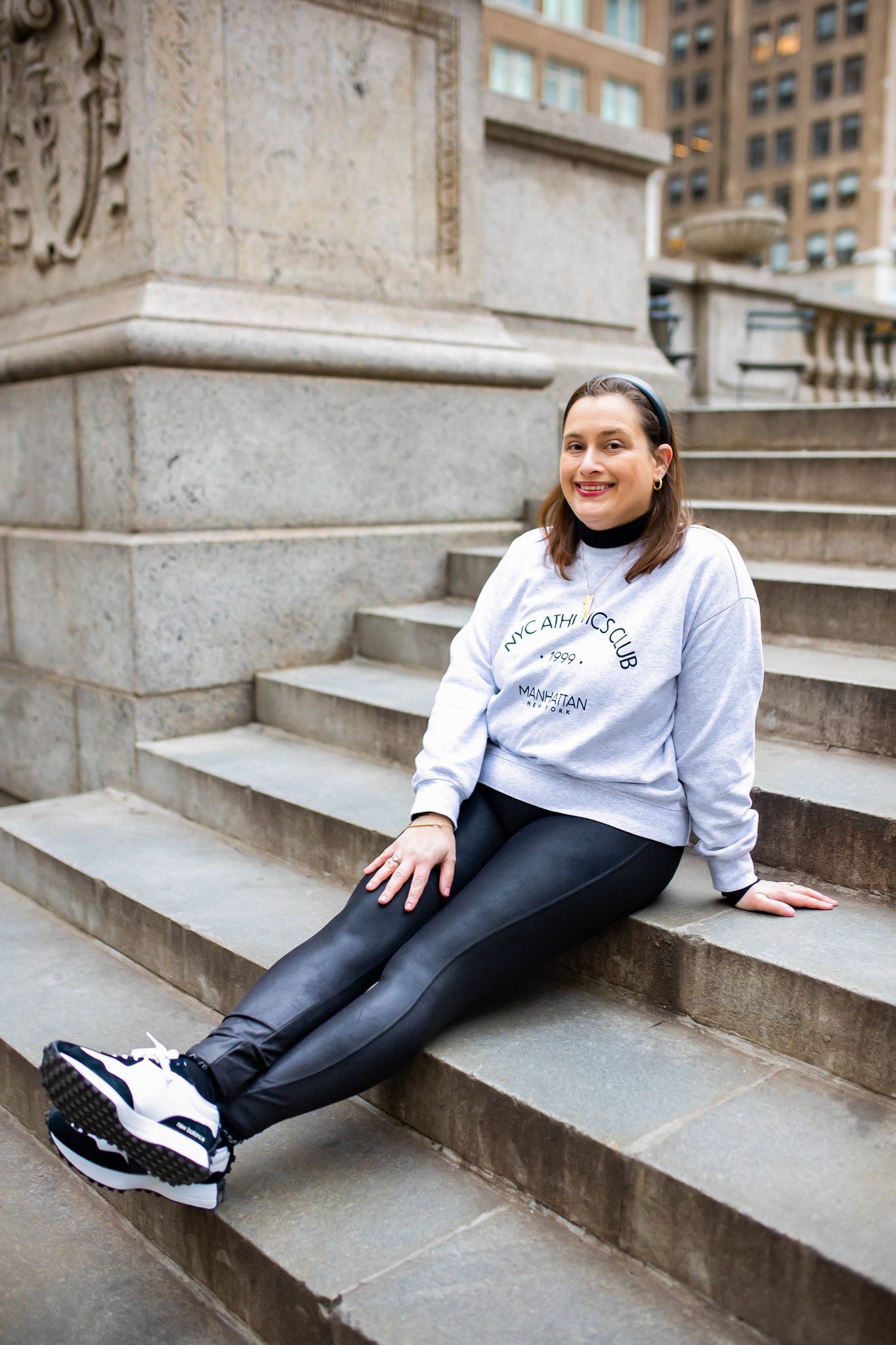 Easy Outfit with Sneakers - La Petite Pear